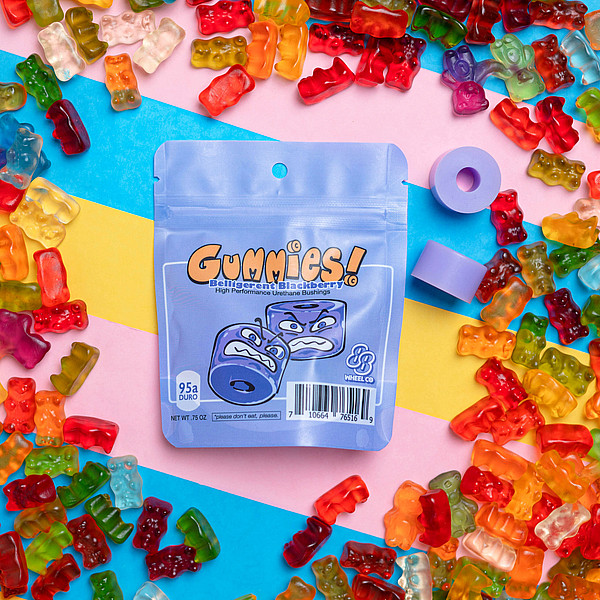 Gummies Double Barrel Bushings - Belligerent Blackberry (Hard) - Image 2
